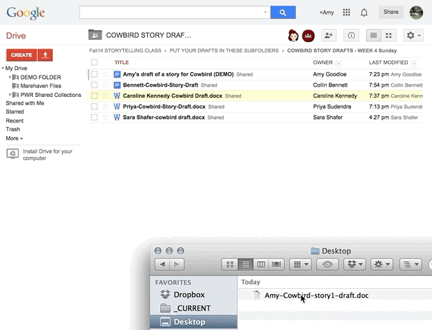 how to add a video to a shared google drive