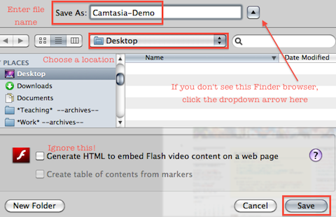 camtasia export settings