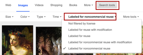 google advanced image search usage rights