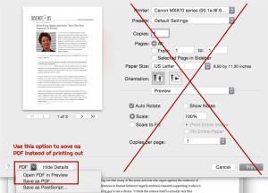 how to save individual pages of a pdf