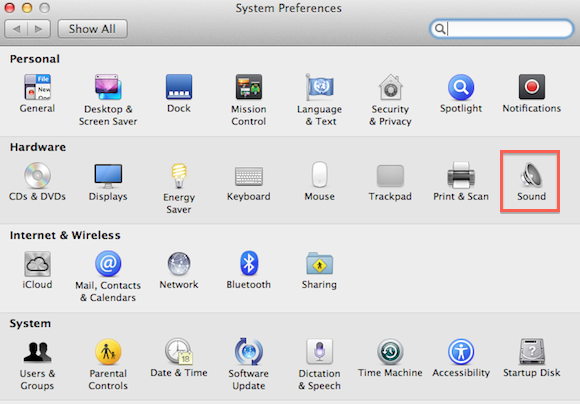 mac sound control different applications