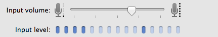 Mac system settings input volume sample