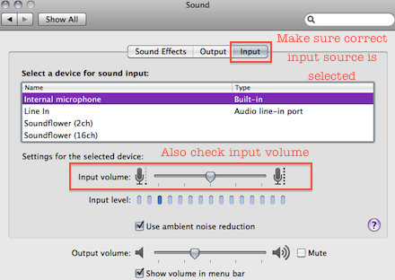 camtasia for mac sees my external usb microphone but hear audio
