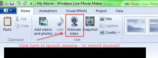Moviemaker launch camera
