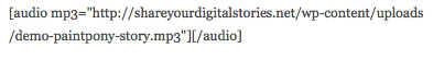 Wp audioembedcode