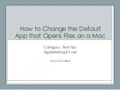 How to Change the Default App that ...